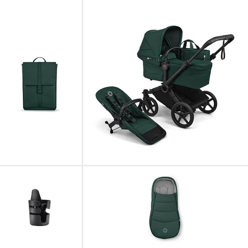 Bugaboo Donkey 6 Single Essential Pushchair Bundle - Fern Green