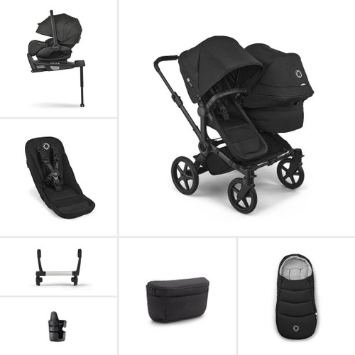 Bugaboo Donkey 6 Double Ultimate Pushchair Bundle - Heritage Black