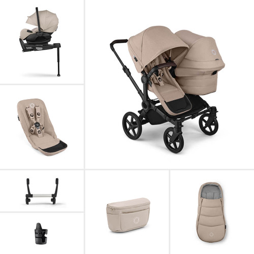 Bugaboo Donkey 6 Double Ultimate Pushchair Bundle - Desert Taupe