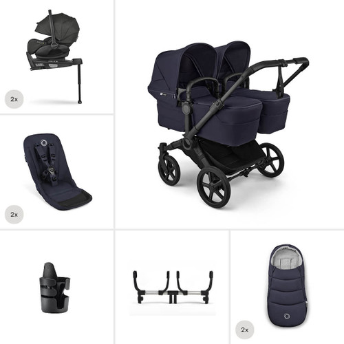 Bugaboo Donkey 6 Twin Ultimate Pushchair Bundle - Deep Indigo