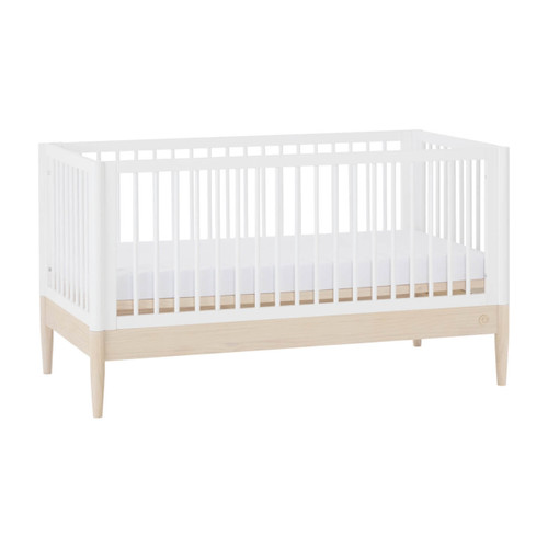 Gaia Baby Eos Cot Bed - Natural Ash/White