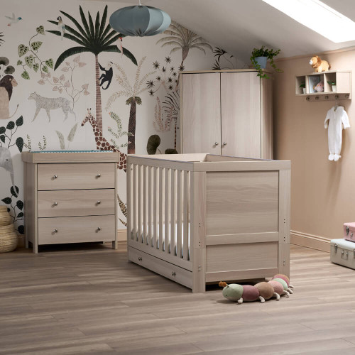 Obaby Nika 3 Piece Room Set & Under Drawer - Aspen