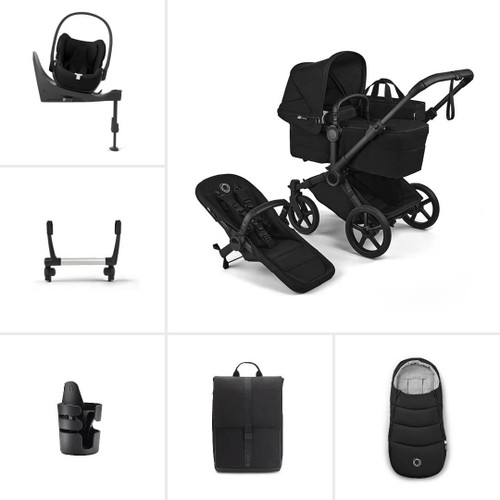 Bugaboo Donkey 6 Single Cloud T Ultimate Pushchair Bundle - Heritage Black