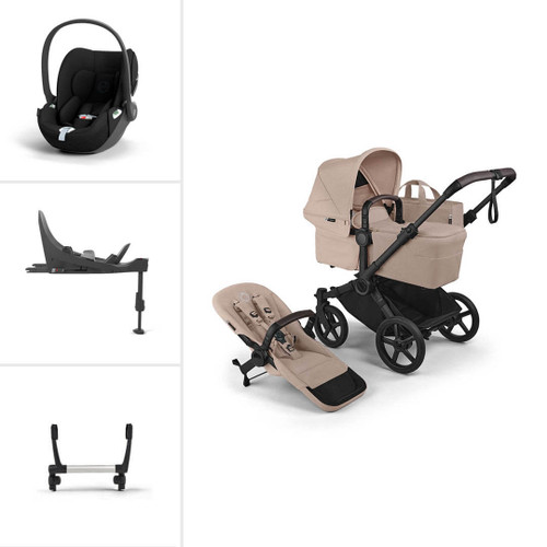 Bugaboo Donkey 6 Single Cloud T Travel System - Desert Taupe