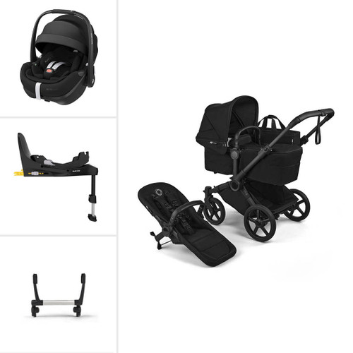 Bugaboo Donkey 6 Single Pebble 360 Pro2 Travel System - Heritage Black