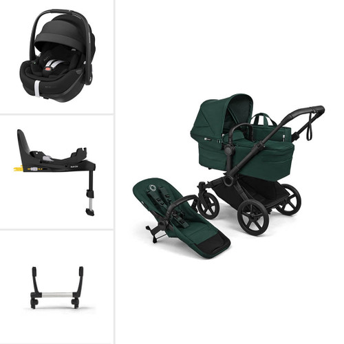 Bugaboo Donkey 6 Single Pebble 360 Pro2 Travel System - Fern Green
