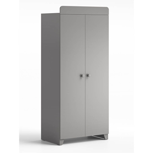 Little Acorns Classic Two-Door Wardrobe - Grey