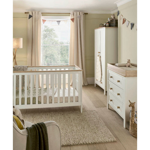 Mamas & Papas Wedmore 3-Piece Range + FREE Mattress - White/Oak