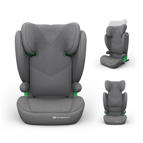 Kinderkraft JUNIOR FIX 2 PLUS 100-150cm Car Seat - Grey