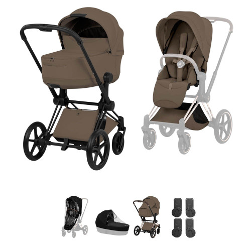 Cybex Priam Style Pushchair & Carrycot - Coconut Brown