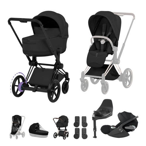 Cybex e-Priam Style Ultimate Bundle - Sepia Black