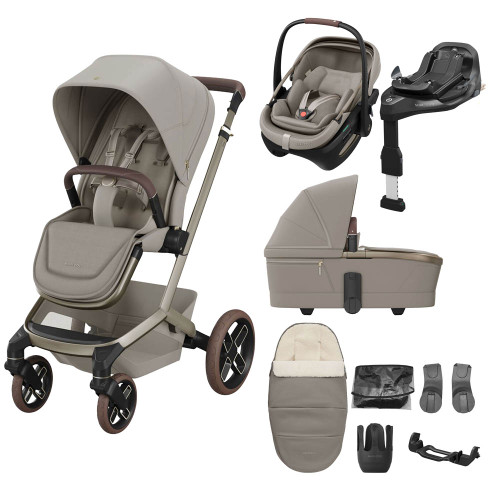 Maxi Cosi Fame 8-Piece Ultimate Travel System - Sapphire Sand