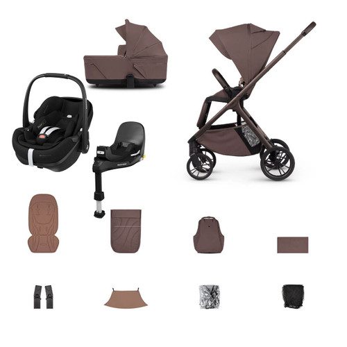 Venicci Tila 4-in-1 Pebble 360 Pro2 + Base Travel System - Noce