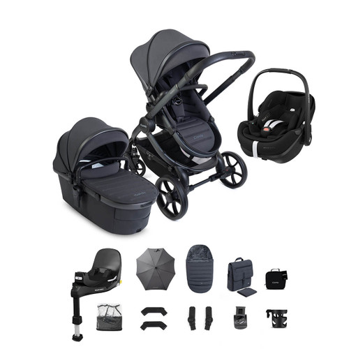 iCandy Peach 8 Pebble 360 Pro2 & Base Complete Bundle - Grey