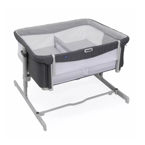 Chicco Next 2 Me Twins Bedside Crib - Magnet Grey (Ex-Display)