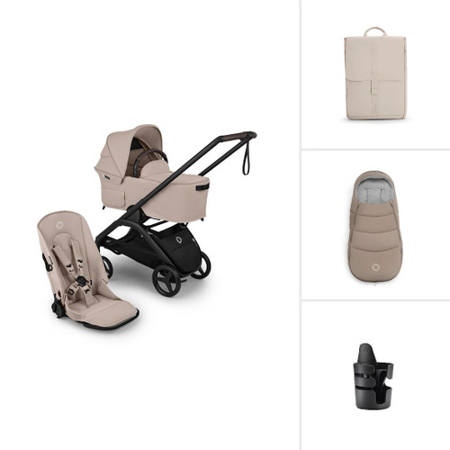Bugaboo Dragonfly Plus Complete Bundle - Desert Taupe