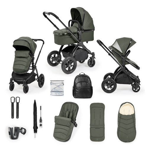 Ickle Bubba Stomp Luxe Elements 12-Piece Pram - Forest