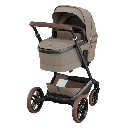 Maxi Cosi Fame + Carrycot - Twillic Truffle with Brown Wheels (Ex-Display)