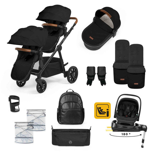 Ickle Bubba Virgo Nimbus Travel System - Black/Black/Tan