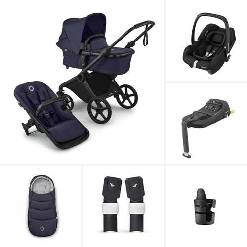 Bugaboo Cub Complete + Cabriofix i-Size & Base - Deep Indigo