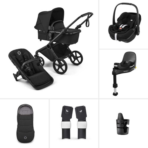 Bugaboo Cub Complete + Pebble 360 Pro2 & Base - Heritage Black