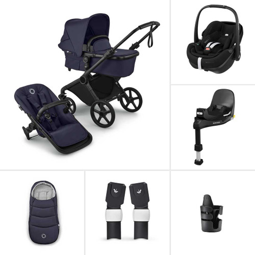 Bugaboo Cub Complete + Pebble 360 Pro2 & Base - Deep Indigo