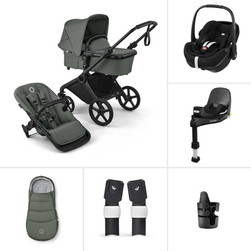Bugaboo Cub Complete + Pebble 360 Pro2 & Base - Forest Green
