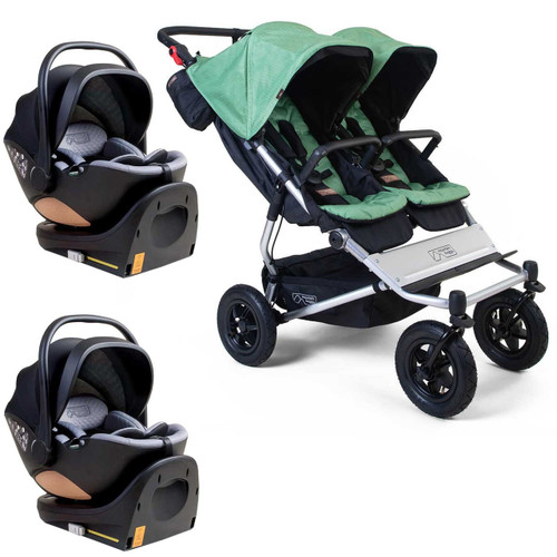 Mountain Buggy Duet Twin Travel System Bundle - Matcha