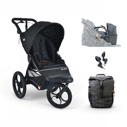 Out n About Nipper Compact Newborn Pod Bundle - Black
