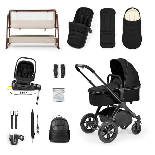 Ickle Bubba Stomp Luxe Elements Nimbus Travel & Home Bundle - Raven