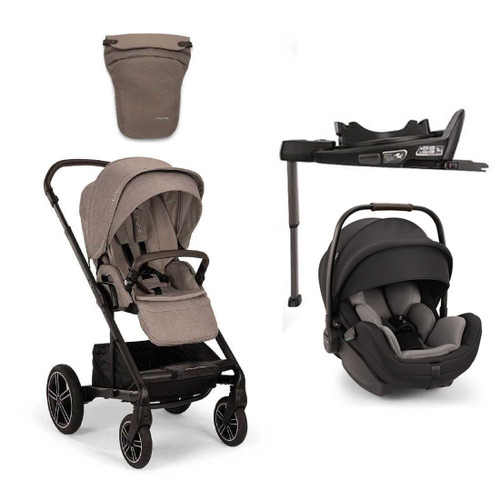 Nuna Mixx Next + Arra Flex & Base Curv Bundle - Cedar