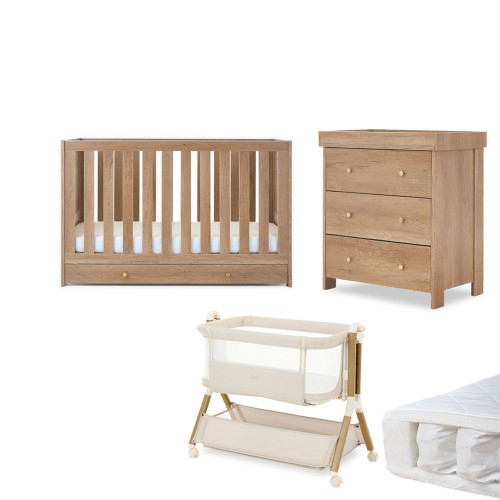 Obaby Nika 5-Piece Nursery Bundle - Oak