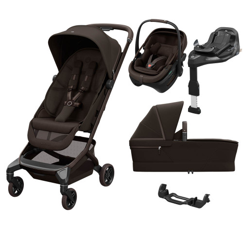 Maxi Cosi Fame Cabin Zero G Travel System - Espresso Brown