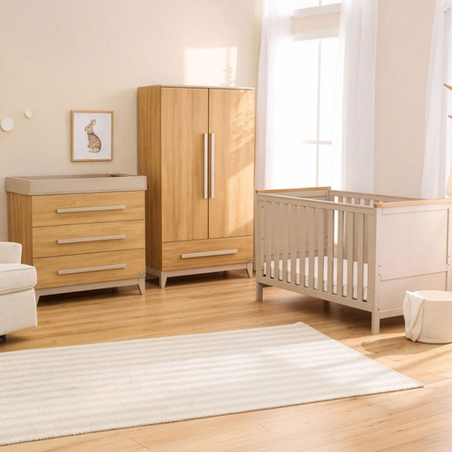 Tutti Bambini Misha 3 Piece Room Set- Golden Oak/Mushroom