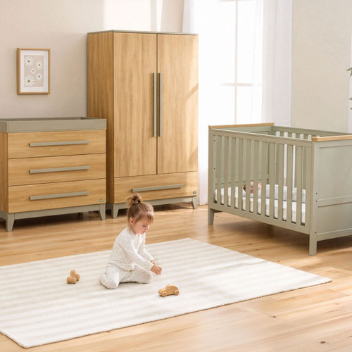 Tutti Bambini Misha 3 Piece Room Set - Golden Oak/Sage