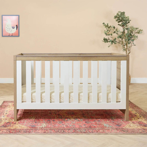 Tutti Bambini Modena Cot Bed - Oak / White