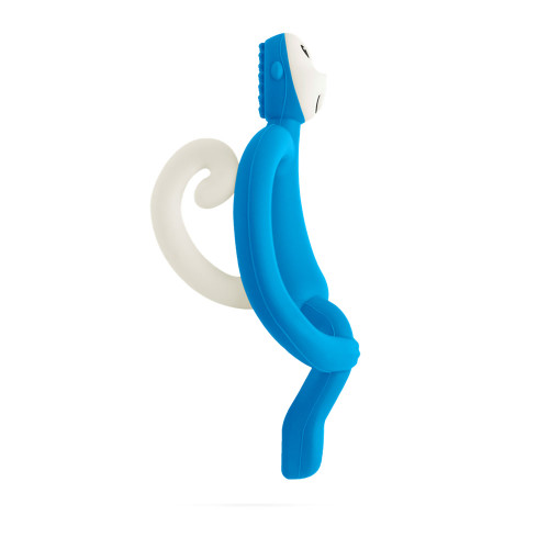 Matchstick Monkey Teething Toy - Blue - Side
