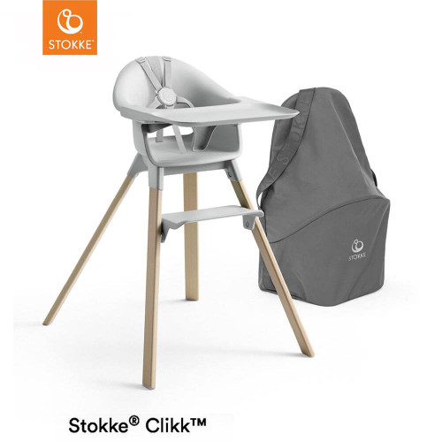 Stokke® Clikk™ High Chair + FREE Travel Bag - Cloud Grey