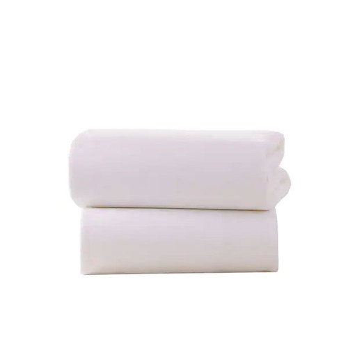 Clair De Lune Fitted Bedside Crib Sheets - White