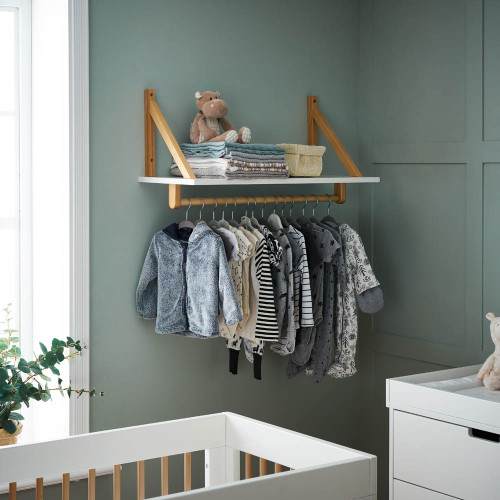 Obaby Maya Shelf - White with Natural