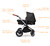 Ickle Bubba Stomp V4 Special Edition Pram - Midnight/Chrome