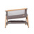 Tutti Bambini CoZee® Bedside Crib - Oak and Charcoal