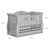 Boori Sleigh Royale Cot Bed - Pebble