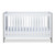 Ickle Bubba Pembrey Cot Bed & Changing Unit - Ash Grey & White