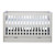 Ickle Bubba Pembrey Cot Bed, Under Drawer & Changing Unit - Ash Grey