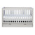 Ickle Bubba Pembrey Cot Bed, Under Drawer & Changing Unit - Ash Grey