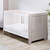 Ickle Bubba Pembrey Cot Bed, Under Drawer & Tall Chest - Ash Grey & White