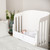 Gaia Serena Crib to Cot Bed Conversion - White/Natural