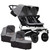 Mountain Buggy Duet V3 + 2 Carrycots - Silver