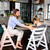 Hauck Alpha+ Wooden Highchair & Bouncer - Rose